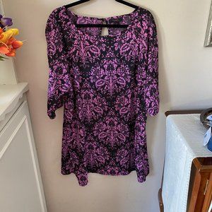 Women's Simply Be Pink & Black Tunic Dress Size 18